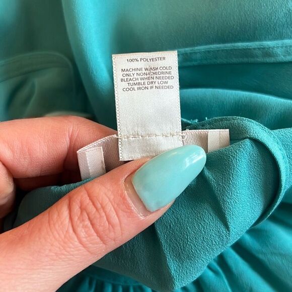 LOFT Women's Teal Layered Round Neck Sleeveless Top Size Medium NWOT - Picture 8 of 9